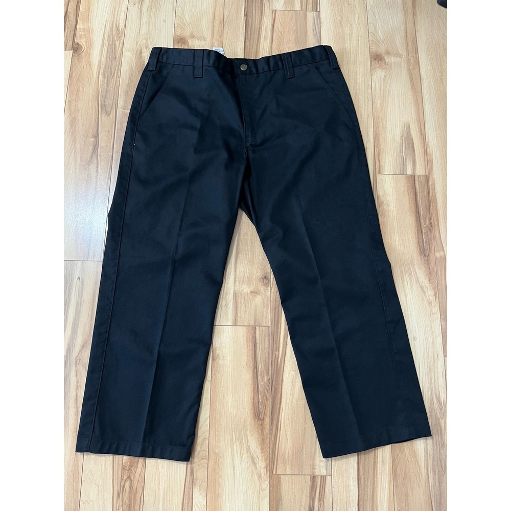 Carhartt Carpenter Twill Work Pants Mens 40x28 Black Relaxed Fit Straight B290 - Picture 2 of 8